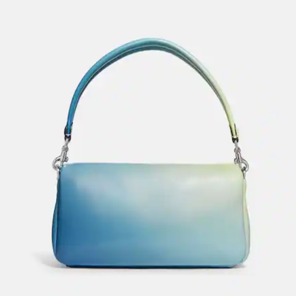 Coach Pillow Tabby LH/Aqua Multi 26 - Picture 3 of 10